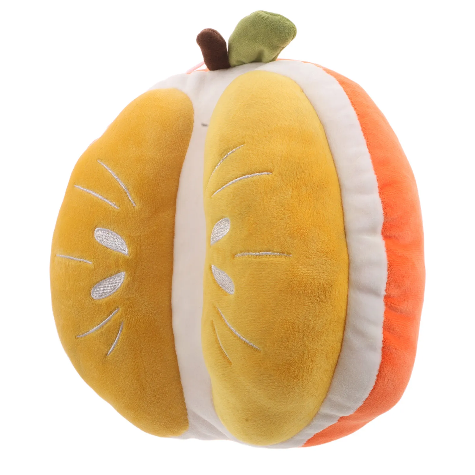 Orange Themed Pillow Lifelike Fruit Shape Soft Comfortable Decorative Cushion for Sofa Couch Chair Bedroom Living Room Hugging
