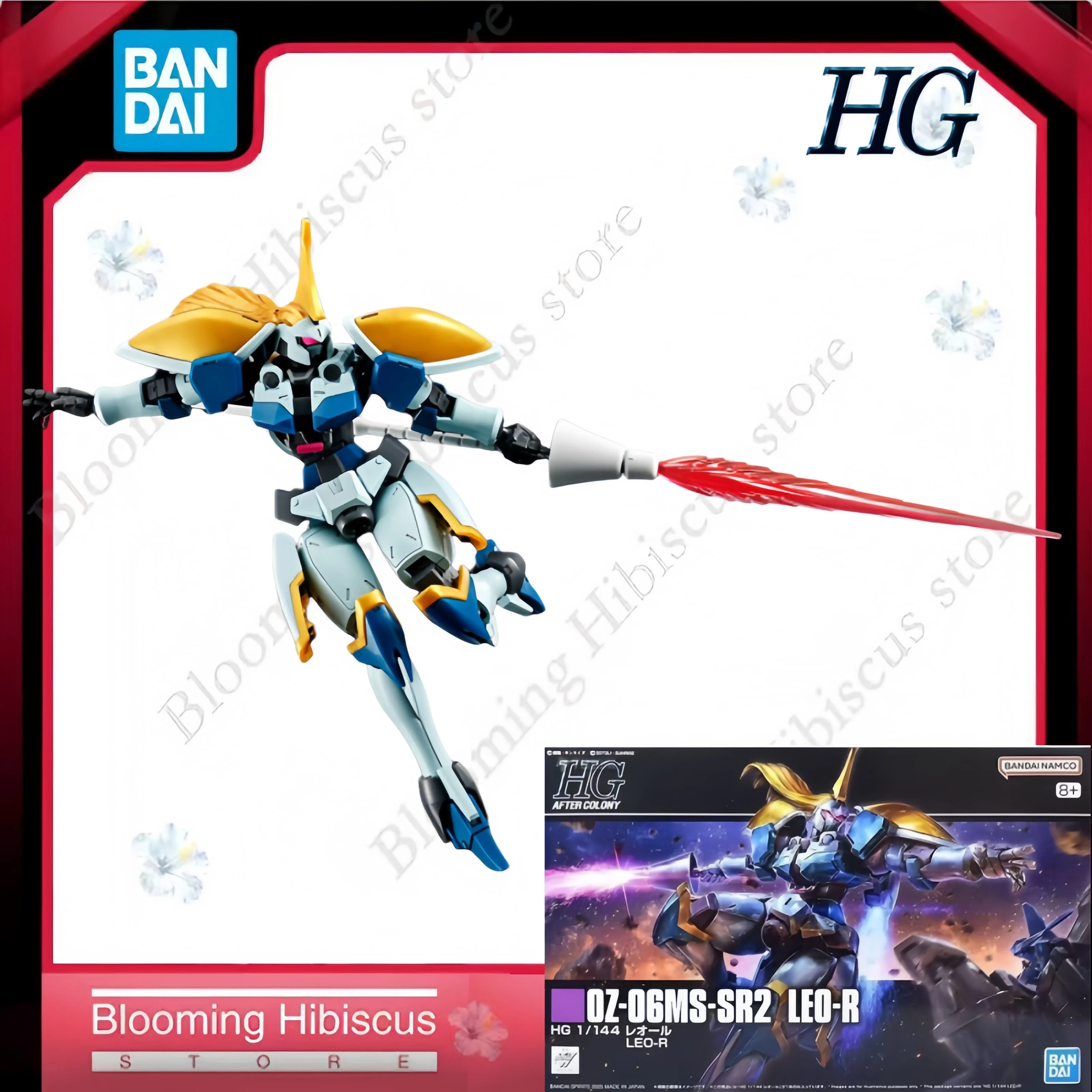 

Japan Bandai Anime Gundam Original Action Figure HG 1/144 OZ-06MS-SR2 LEO-R Premium Bandai Limited Gundam Toy Model Kit In Stock