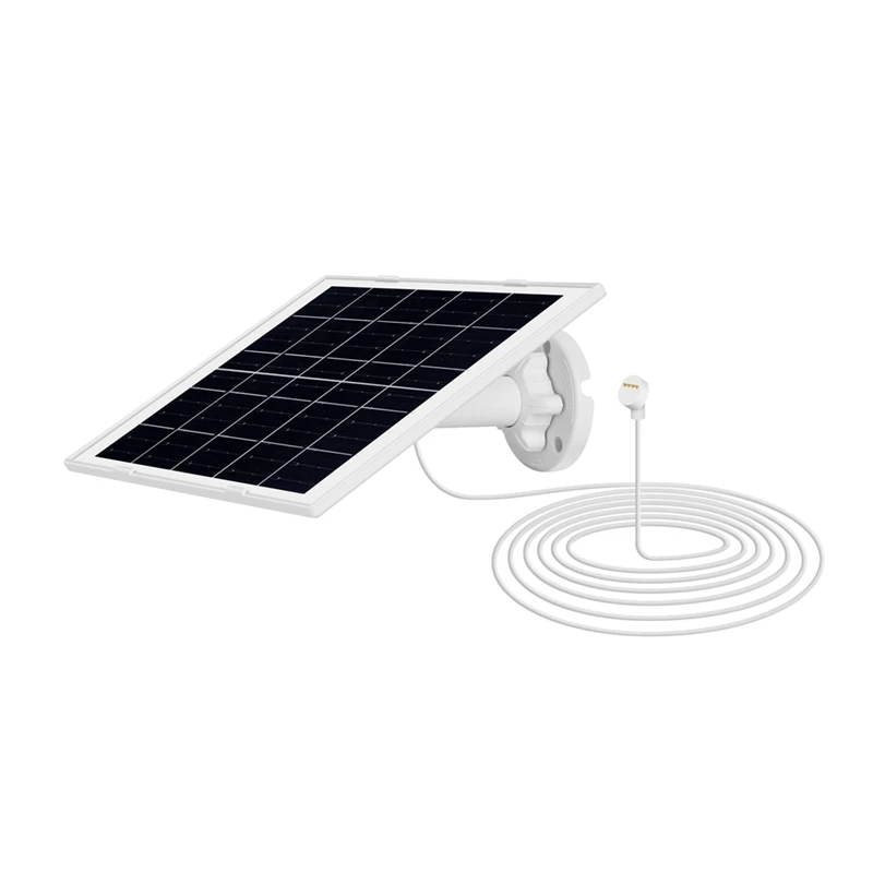 8W Solar Panel With Extension Cable IP65 Waterproof For Camera Security Camera Outdoor