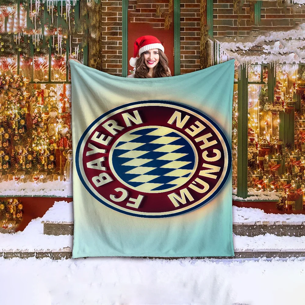 A-Bayern Munich Blanket Oversized Blankets for Decorative Sofa Blanket King Size Microfiber Bedding Fluffy Soft Blankets & Throw