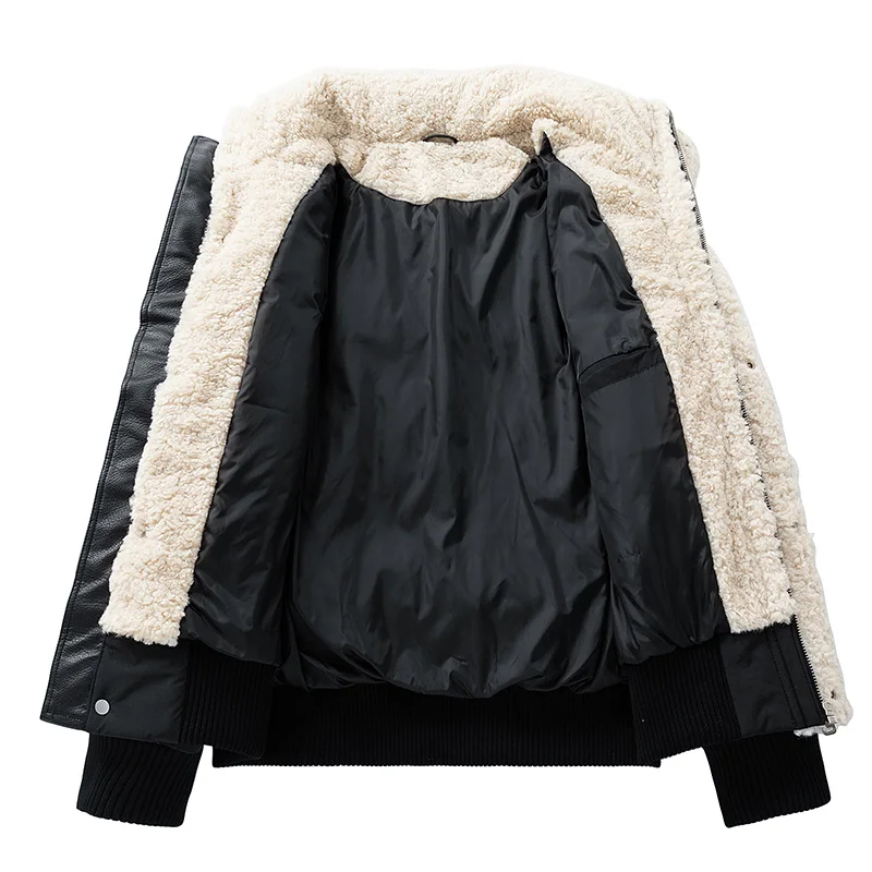 【New】Winter 90% Down Jacket - US High - street Fleece - Spliced Workwear Style