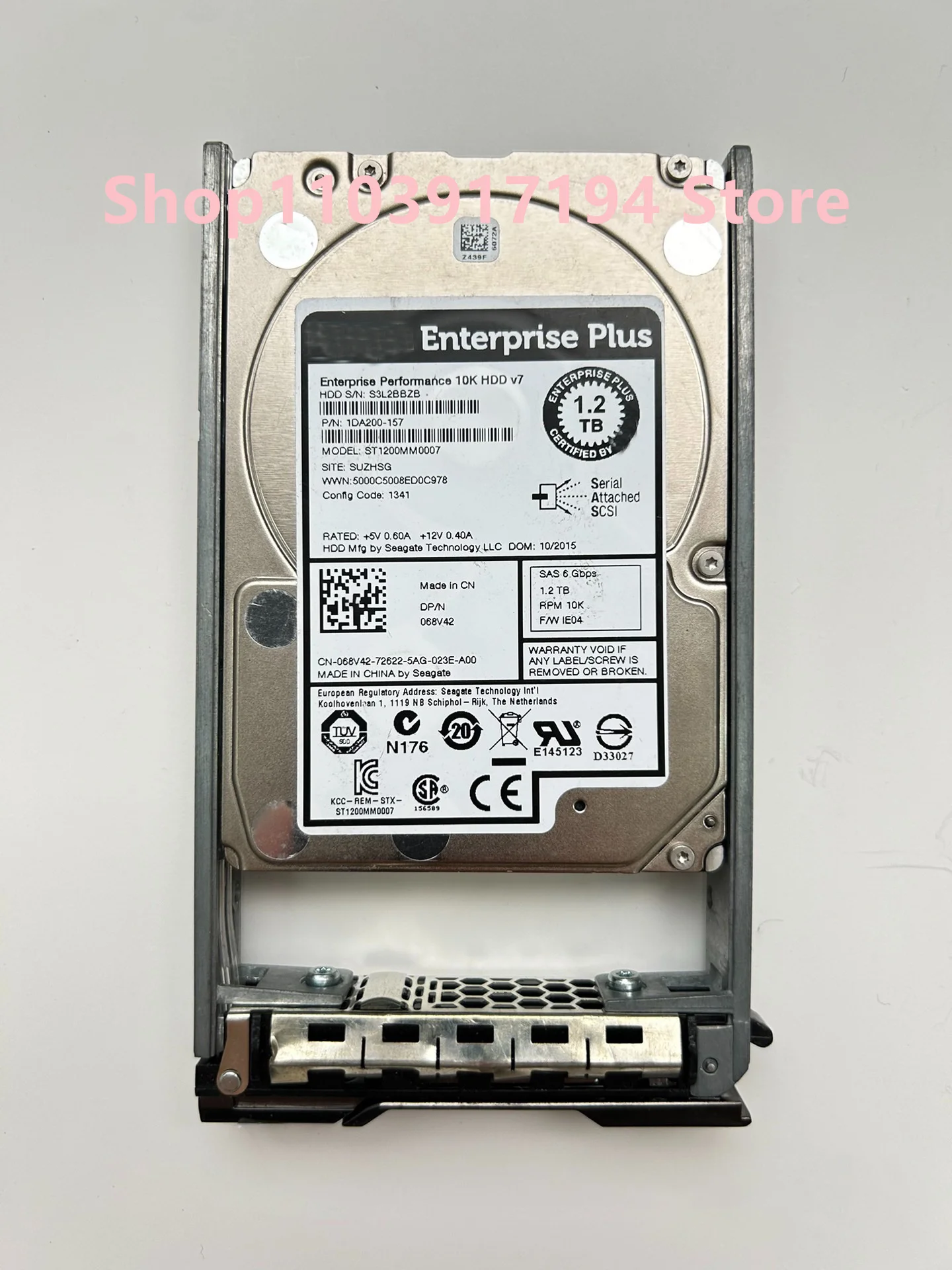 FOR DELL 068V42 68V42 ST1200MM0007 Storage hard disk 1.2T 10K SAS 2.5