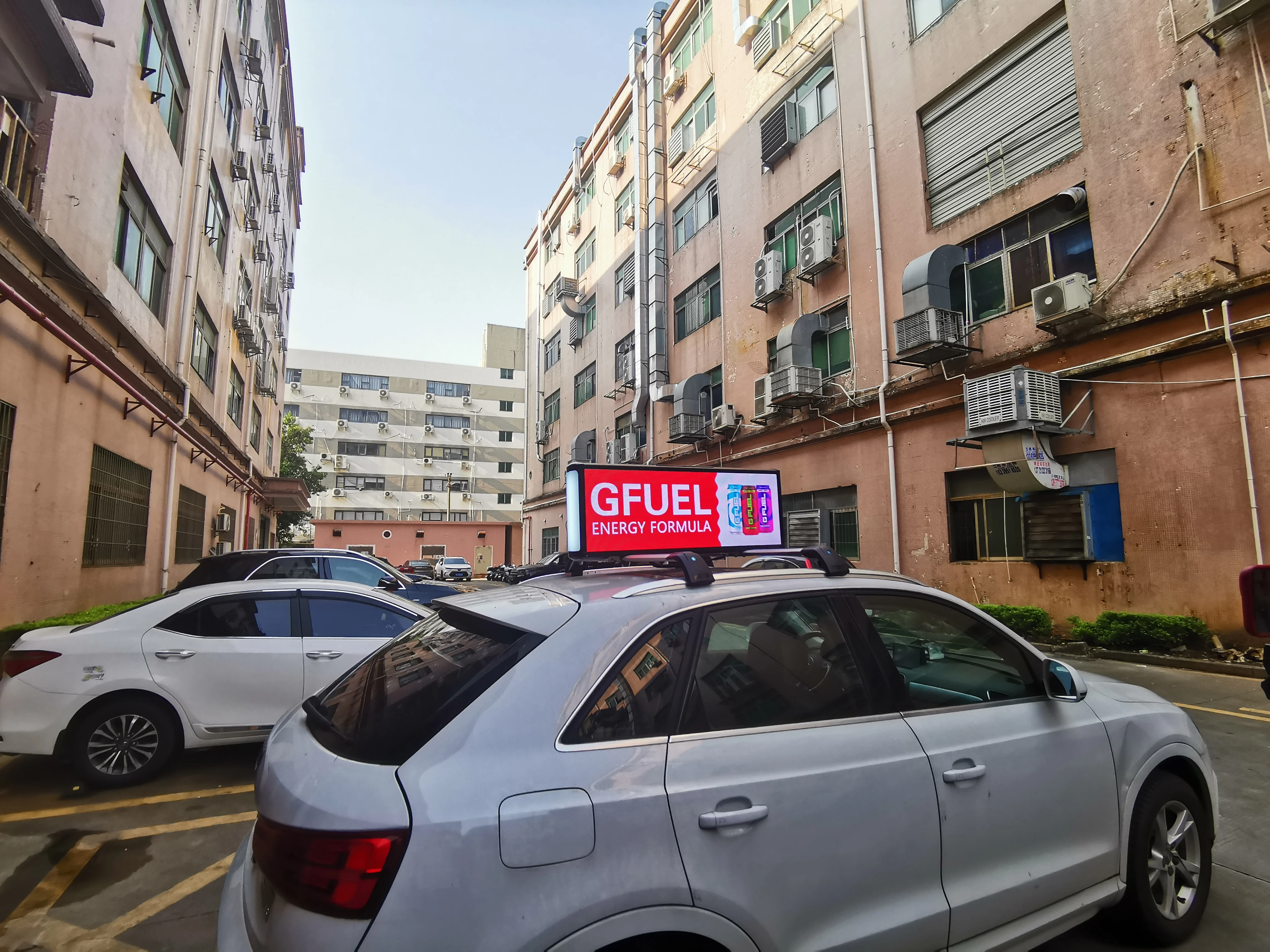 Shenzhen MDS Outdoor Waterproof High Definition  Taxi Top LED Display with Pc Mask High Brightness Size 960*320mm