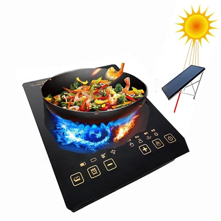 Outdoor  Electric Induction Cooker Solar Battery Powered Stove 24V DC 48VDC Battery Source for Traveling Use