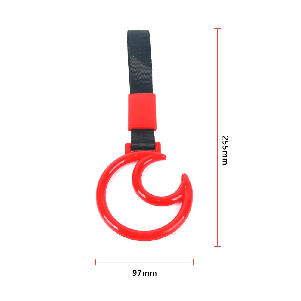 CAR JDM train bus handle strap moon style charm strap rear bumper warning pendant car decoration accessories car drift strap