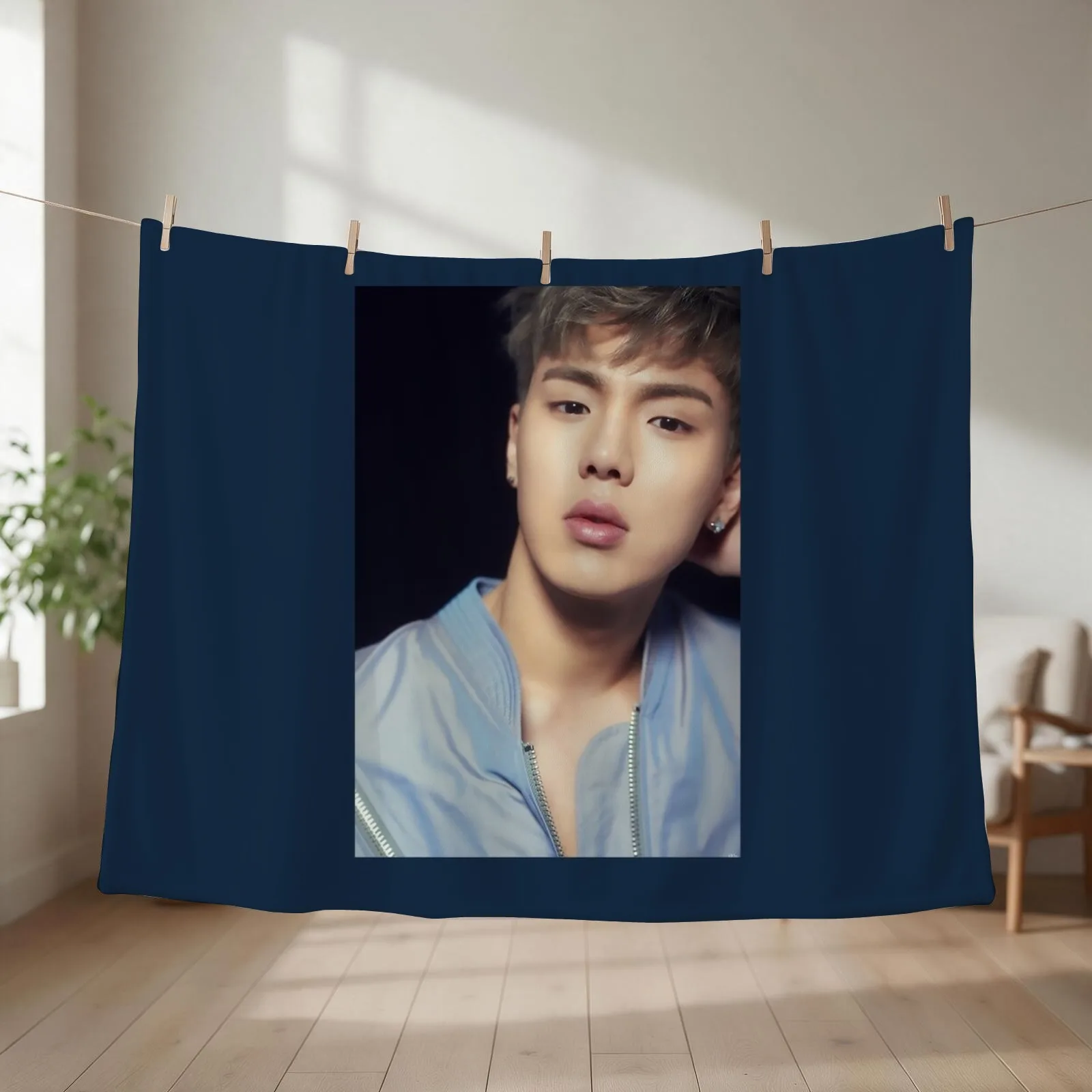 Shownu Throw Blanket couch cozy soft plush fuzzy picnic outdoor blanket