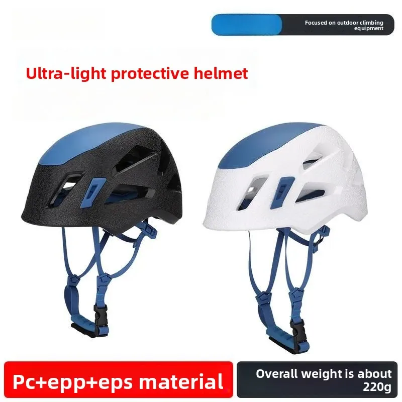 Ultra Light Protective Helmet Composite Material Porous Ventilation Removable Lining Comfortable Climbing Safety Headgear