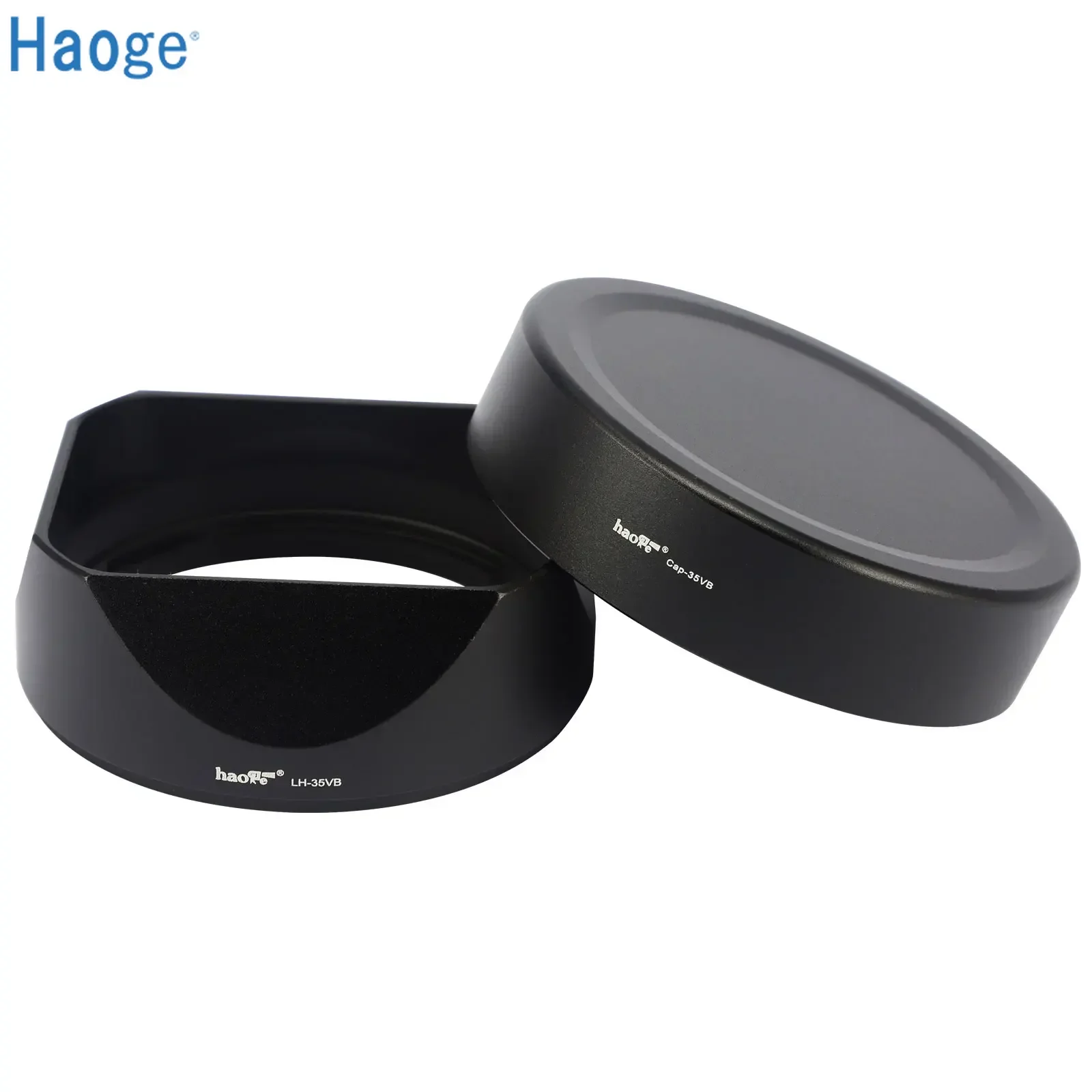 Haoge Lens Hood Metal Square Bayonet for Fujifilm XF35mm F2 R WR, XF23mmF2 R WR XC 35mm F2  Lense With Metal Front Cap