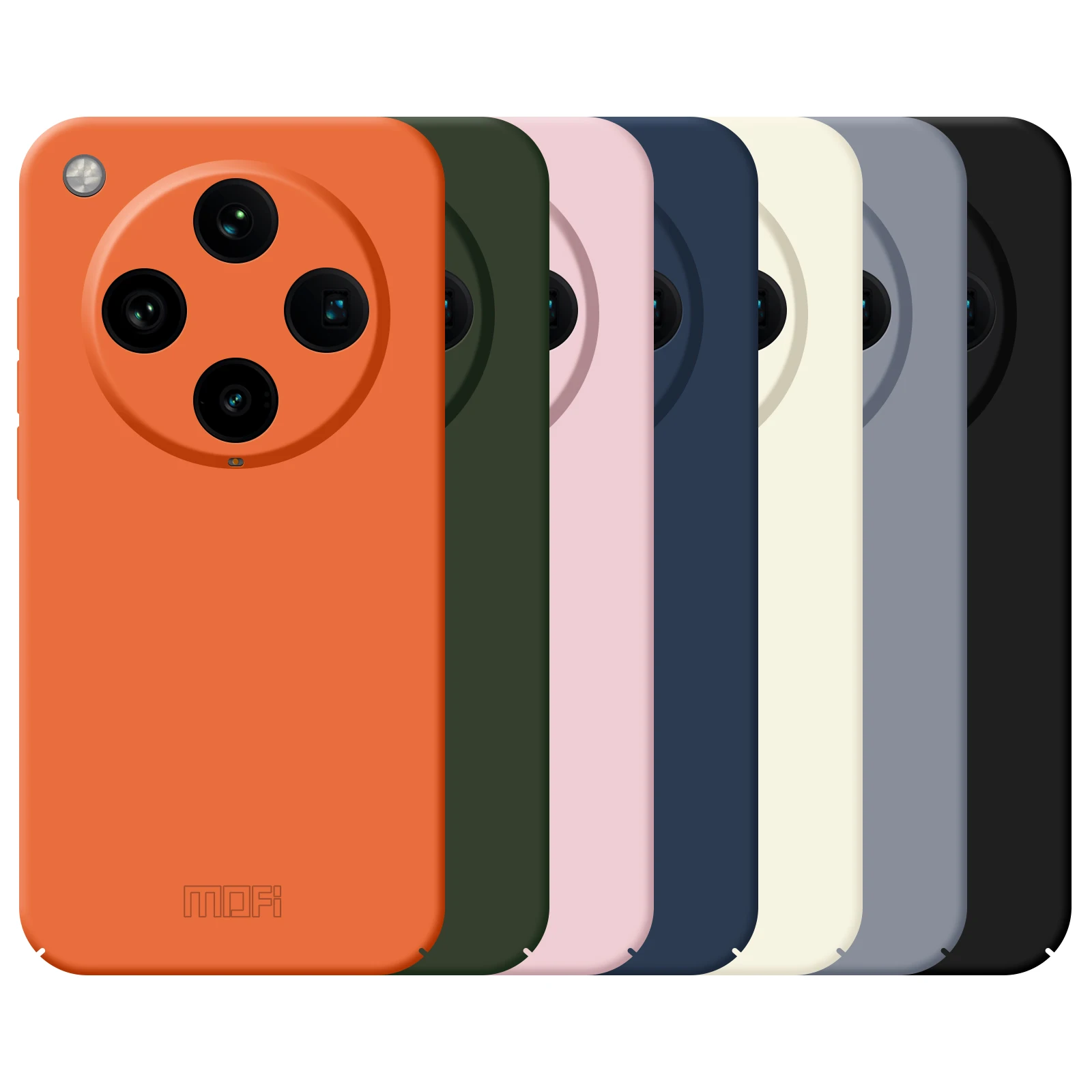 For Oppo Find X8 Pro 5G Phone Case MOFI JK Qin Series Skin-Touch Matte Anti-fingerprint Back Cover - Black