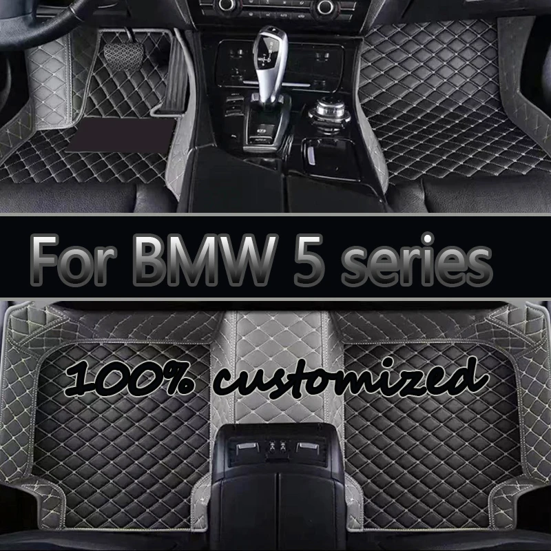 Car floor mats for BMW 5 series G30 525i 530i 540i 2018 19 20 21 22 Custom auto foot Pads automobile cover interior accessories