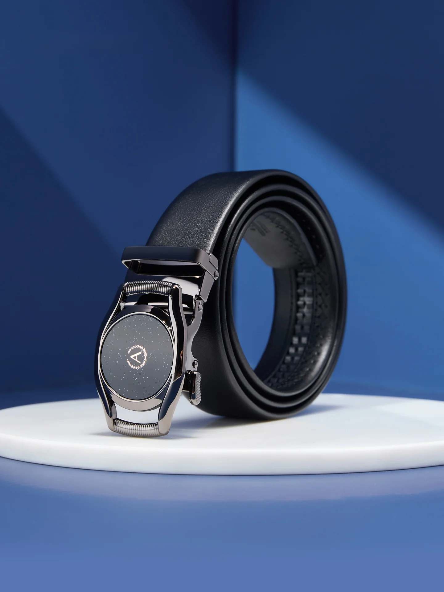 aokang-メンズベルト-ファッショナブルな星空ミラー表面レザーベルト-若々しいギフトボックス入り-ビジネススタイル-合金バックル-幅35cm