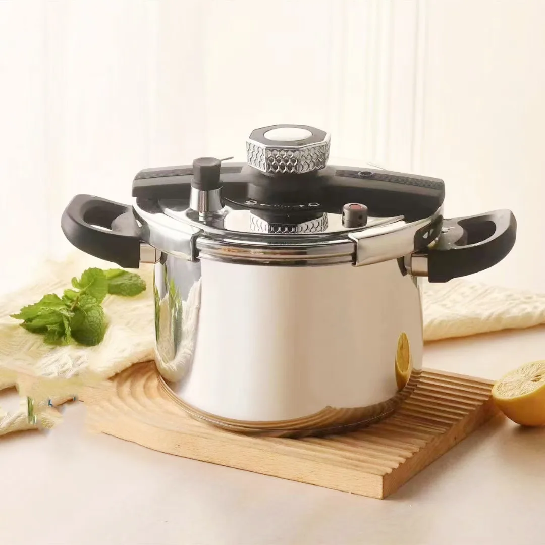 

Household Stainless Steel Pressure Cooker Explosion-Proof Small 8-Liter New Model Compatible with Gas Stove and Induction Cooker