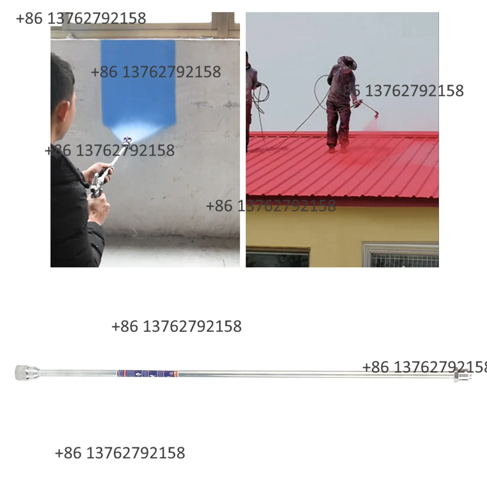 75cm Universal Spray Gun Extension Pole Paint Sprayer Tip Extension Rod Manual Painting Hardware Tool - view 3