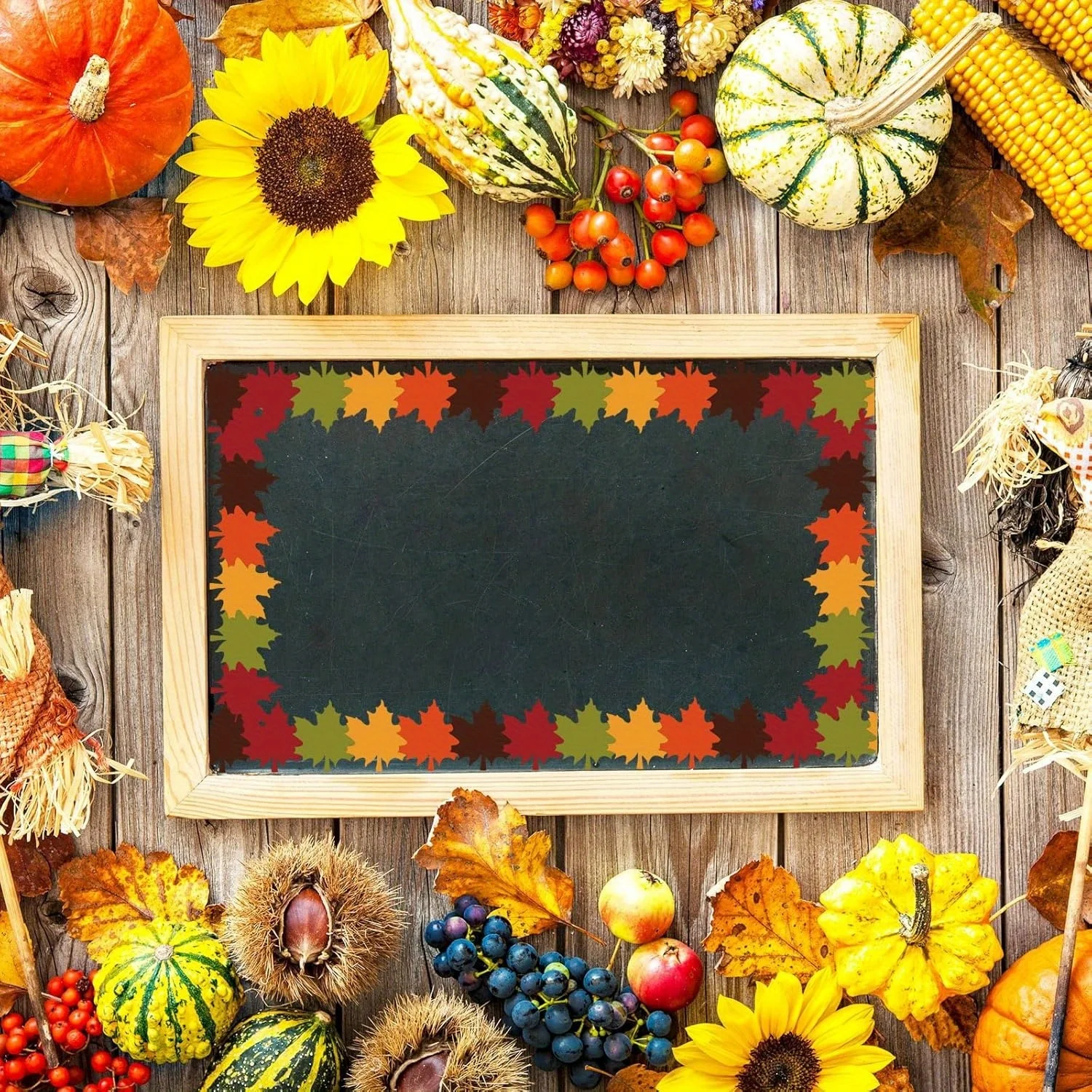 1 roll Autumn Maple Leaf Die-Cut Bulletin Board Border -Vibrant Fall-Themed Decors for Thanksgiving,Classroom, Office Decoration