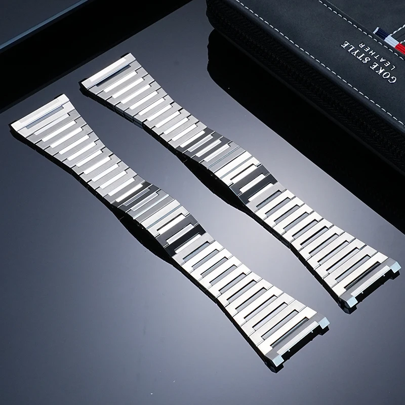 For BVLGARI OCTO Series103431 102713 101964 Special Notch Stainless Steel Watch Strap Metal Bracelet 30mm Waterproof Watch Chain