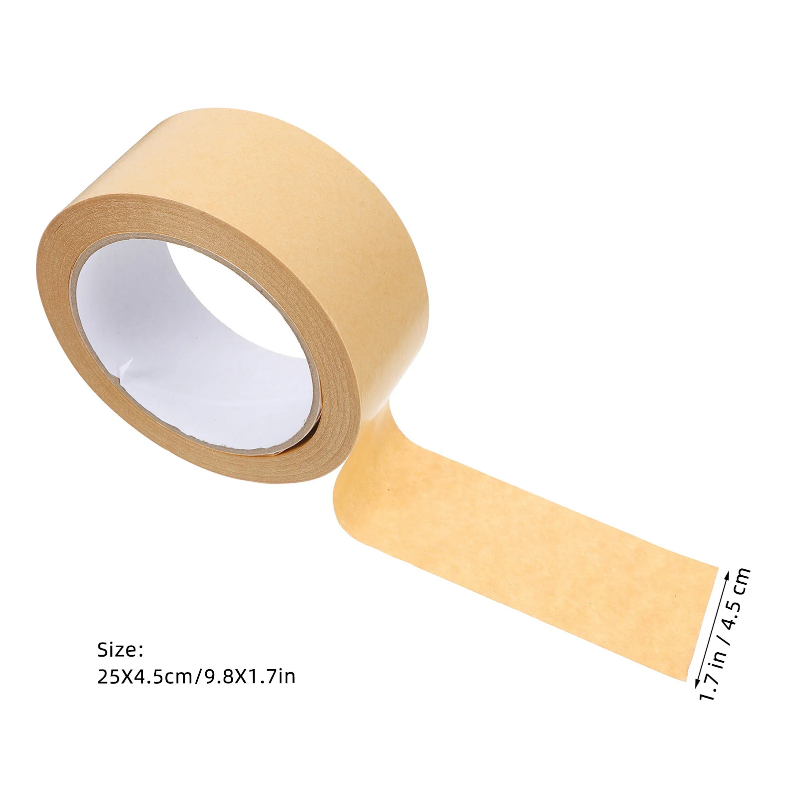 45Mmx25M Water-Free Kraft Sealing Tape Tearable Strong Adhesive For Packaging Carton Box Sealing Reinforcing Waterproof Oil