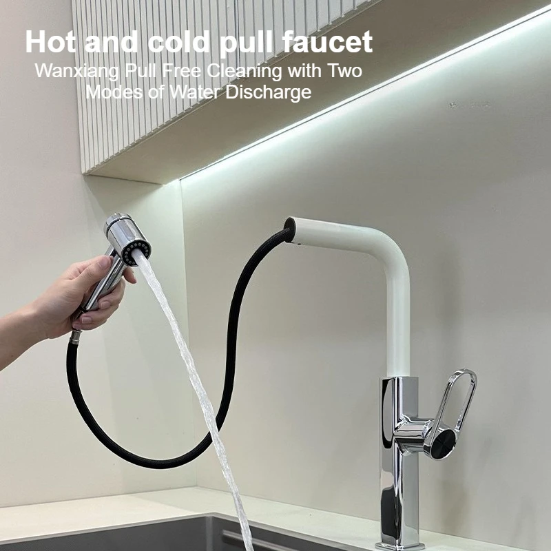 rubinetto-estraibile-moderno-color-crema-per-cucina-acqua-calda-e-fredda-interamente-in-rame-per-lavello-lavaggio-verdure-e-lavastoviglie