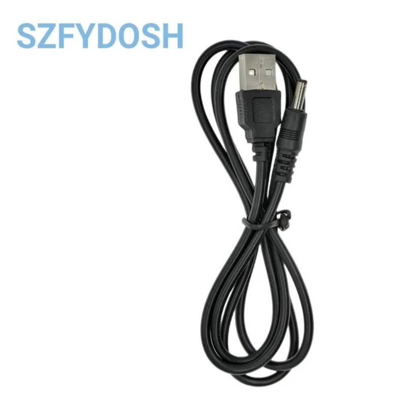 USB Male To 3.5x1.35mm  DC5.5*2.1mm Plug Barrel Jack 5V DC Power Supply Cord Adapter Charger Cable