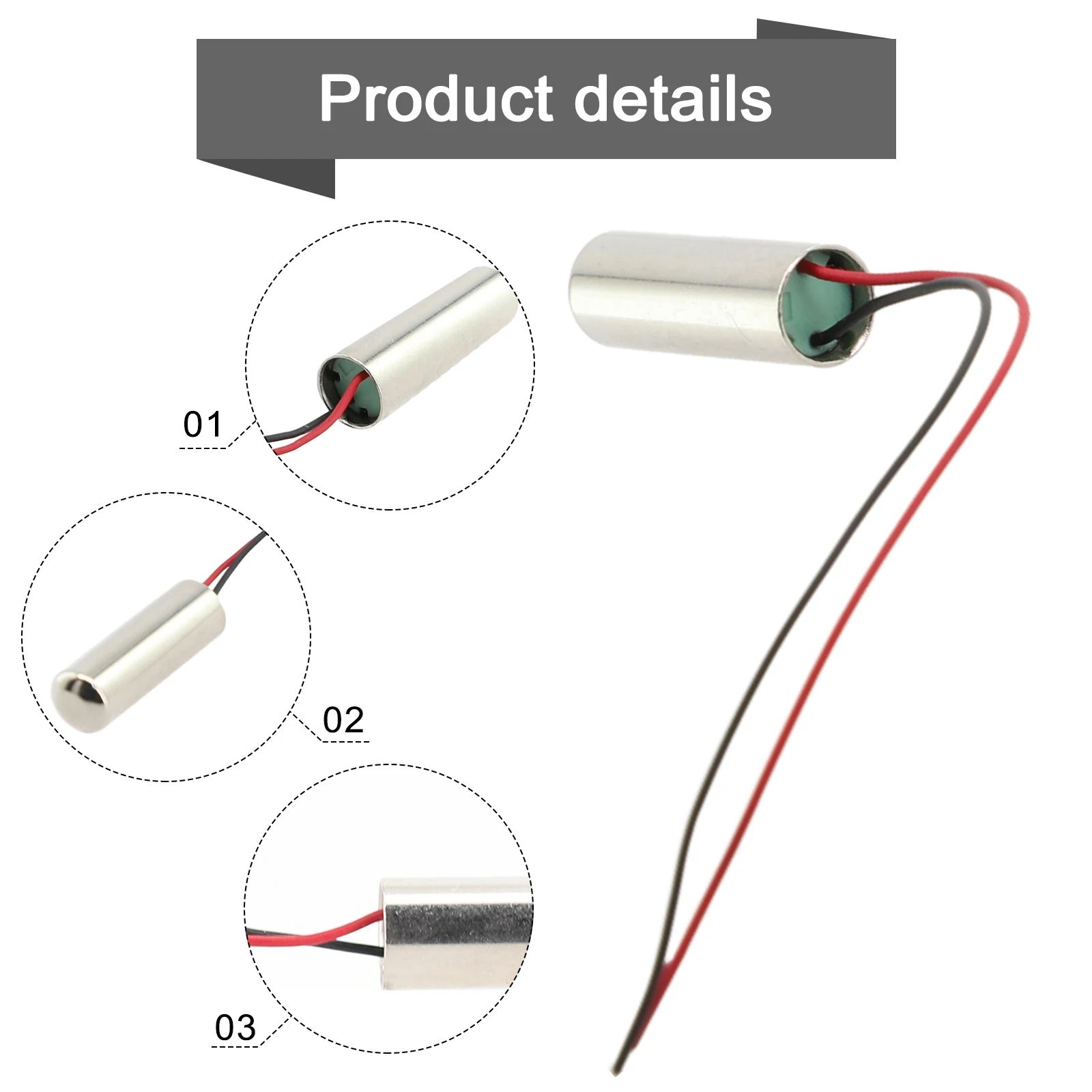 18000rpm DC Coreless Motor Built-in Vibration Waterproof Vibration Motor For Electric-Toothbrush Toys-Parts 7x25mm