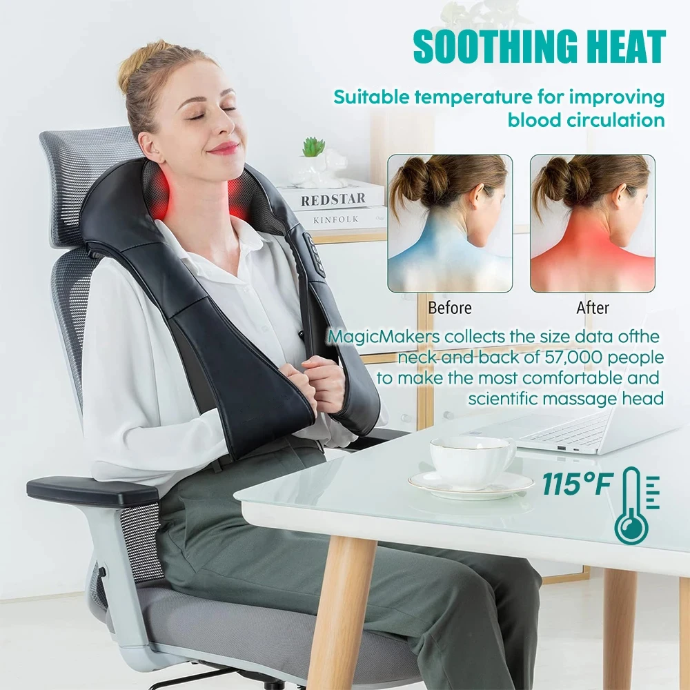 Shiatsu Neck and Shoulder Massager with Heat product detail