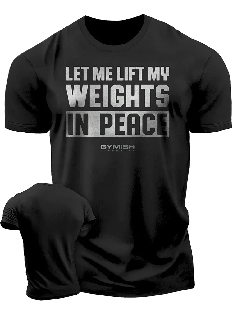Fashion New Men's Gym T-Shirt Lift Heavy Recover Fully Weightlifting Muscle Graphic Short Sleeve Crew Neck Workout Fitness Tee