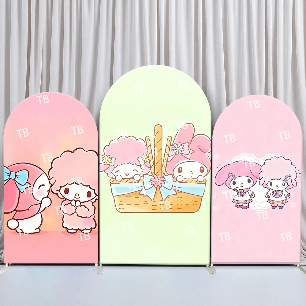 

Sanrio My Melody Basket Companion Style Arch Backdrop Cover Delightful Festive Scene For Kids Birthday Baby Shower Photo Booth