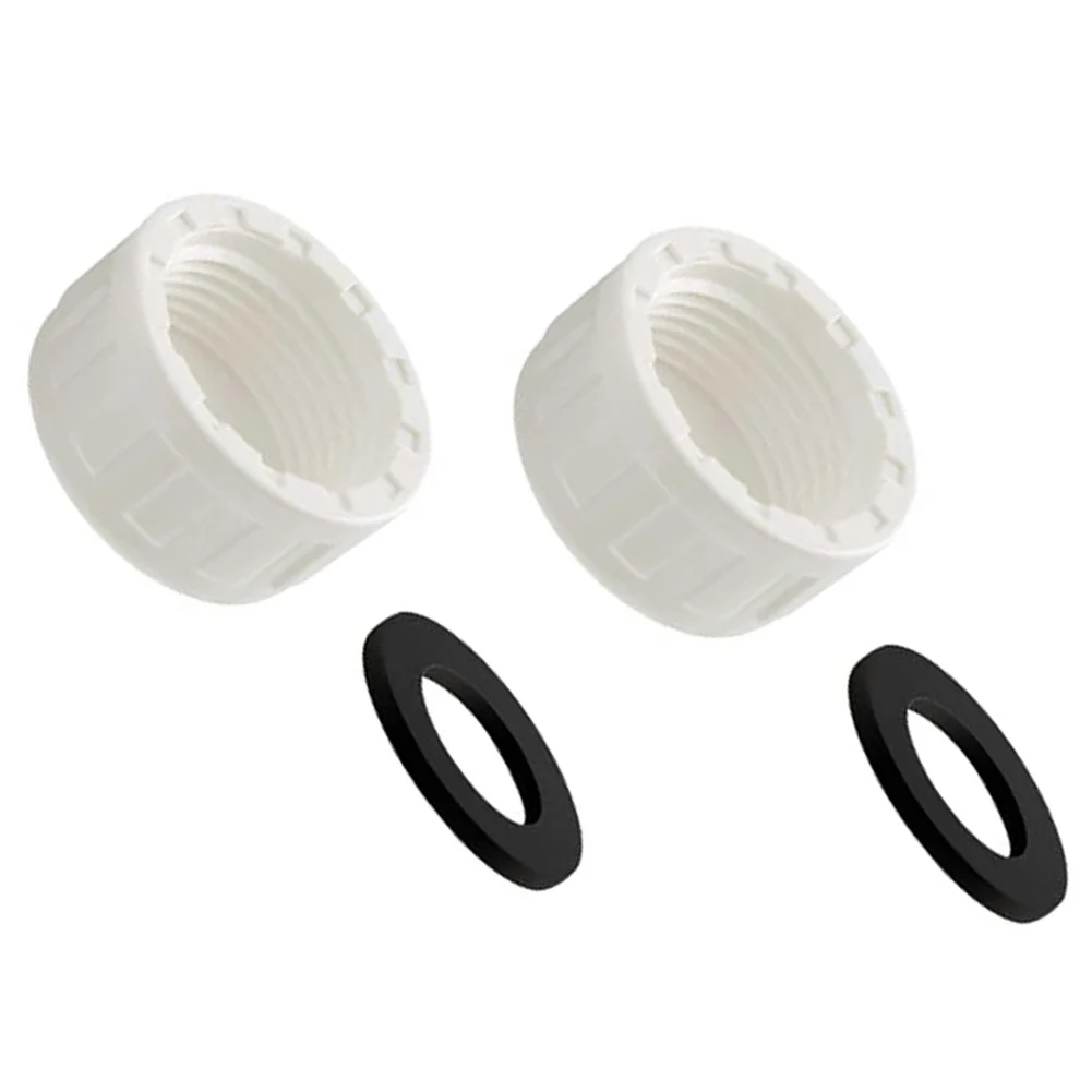 Plumbing Accessory Plumbing End Cap White Sink Trap Blanking Cap Leak-proof Rubber Washer Tool-free Installation
