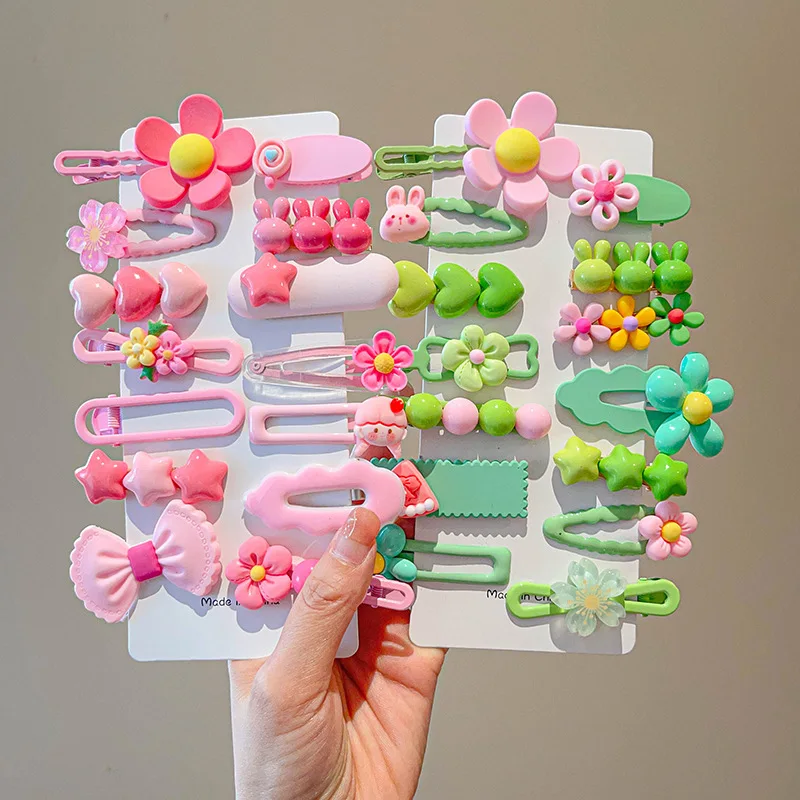 14-delige set acryl haaraccessoires voor meisjes Leuke snoepkleurige haarclips en haarspeldjes Perfect cadeau voor kinderen