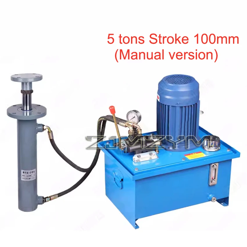 380V Household Complete Set of Electric Hydraulic Station Hydraulic Cylinder Pump Station Electric Manual Hydraulic Station 3/5T