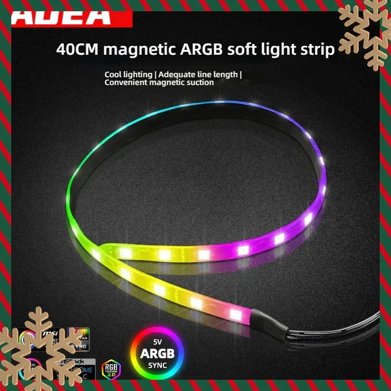 

ARGB PC Case LED Strip Magnetic Computer Light Bar 5V/3PIN Small 4Pin ARGB Motherboard Light-Strip DIY Lamp Bar