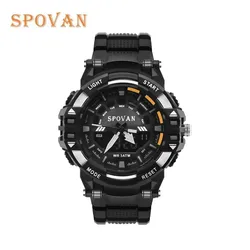 SPOVAN Brand Digital Outdoor Sports Watches Fashion Chronograph Quartz Wristwatches Waterproof for Men Women Reloj Hombre Mujer