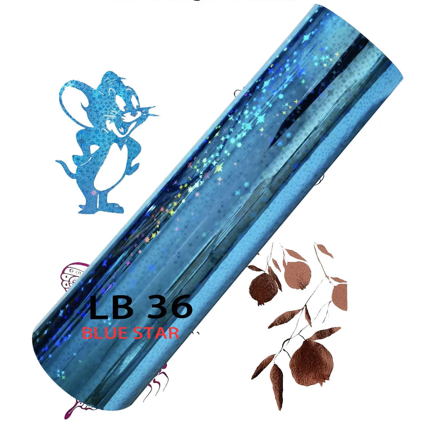 

21cm x 120m Rose Gold minc heat transfer laminated stamping toner reactive foil