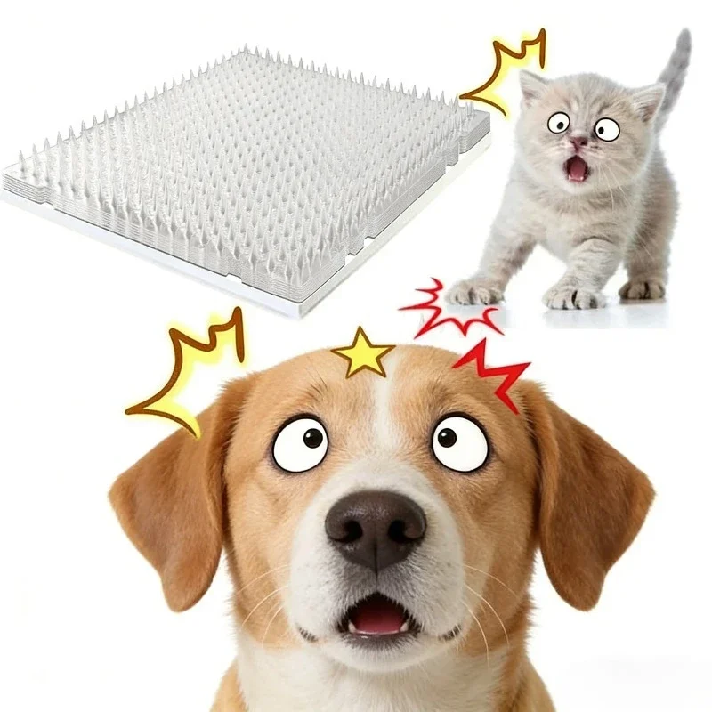 1PC Anti-Bird Plastic Repeller Spikes Fence Wall Outdoor Garden Animal Deterrent for Cat Pigeon Squirrel - Pet Safety
