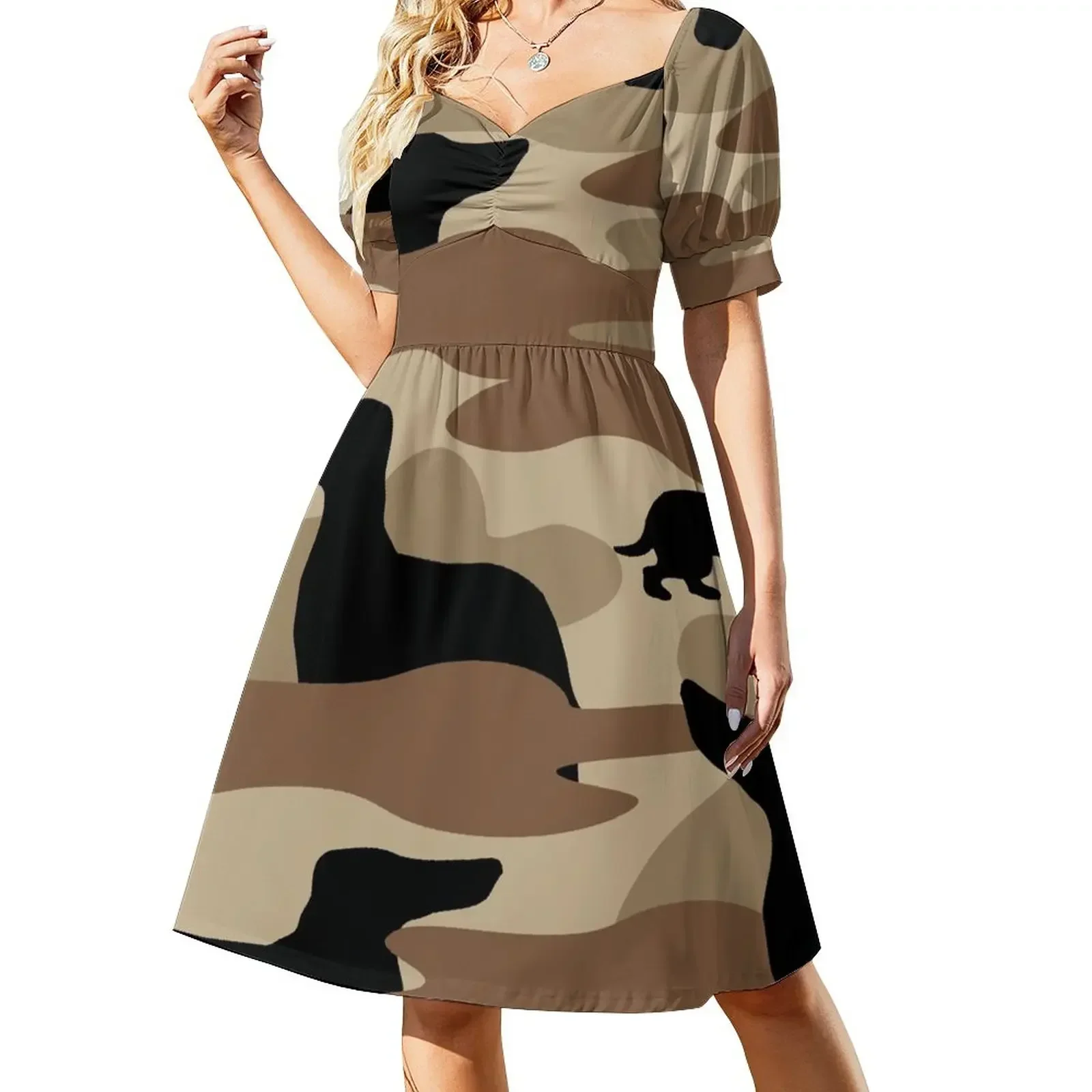 

Desert Camo Weiner Dogg Sleeveless Dress wedding dresses for parties womens clothing Dress