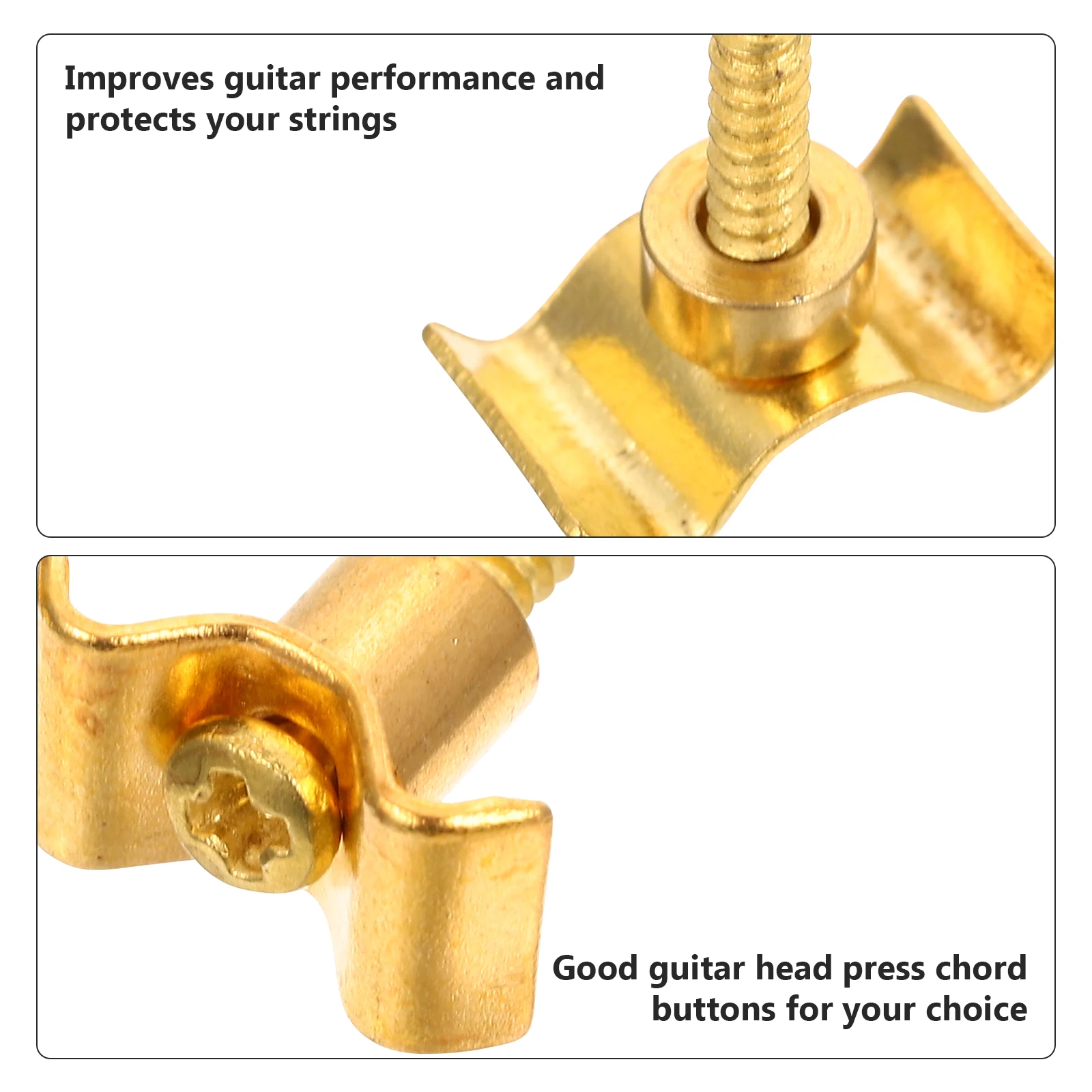 

4 Sets String Buckle Guitar Retainer Electric Part Parts Holder Metal Accessories
