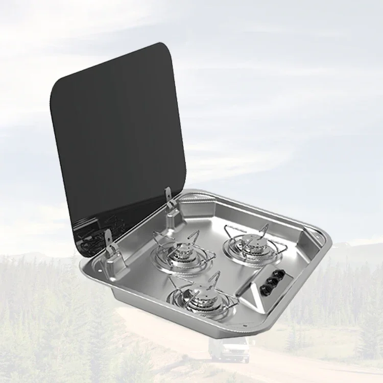 

Brand New Stainless Steel RV Caravan Gas Stove Motorhome 2 Burner Gas Cooktop With High Quality