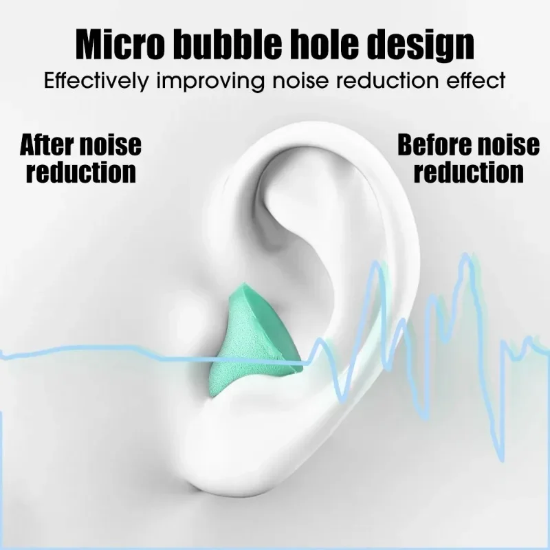 Sleeping Working Earplugs Soft Sponge Slow Rebound Noise Cancelling Ear Plugs Protection Ear Plug Silent Sound Blocking Earplug