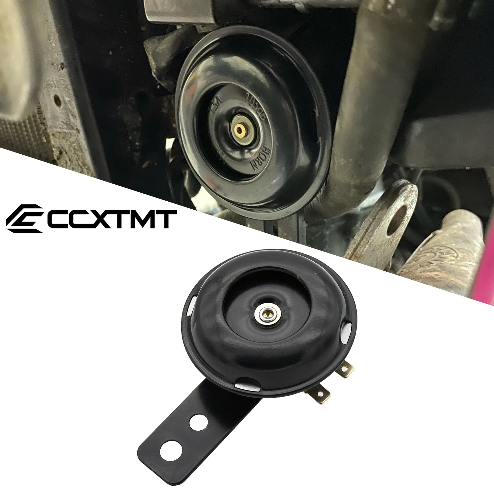 Universal Motorcycle Scooter Horn 12v 1.5A 105db Waterproof Round Loud Horn Speakers For Honda KTM Yamaha Kawasaki Suzuki ATV