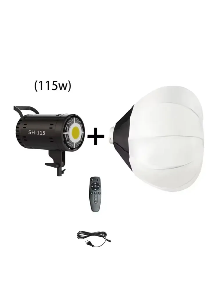 Softbox 65cm z kulką, mocowanie Bowens, szybki dyfuzor kulowy, modulator światła do filmowania, wideo i lamp błyskowych, mocowanie 115W. (115W Light) — Zdjęcie 2 z 2