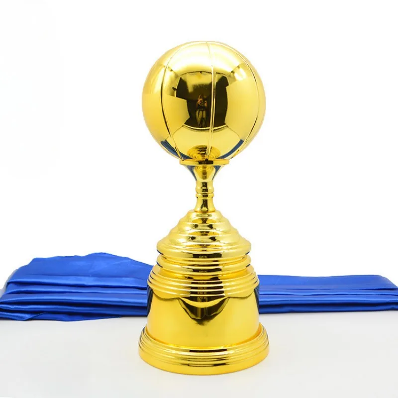 Sports activities Basketball trophy custom new all-metal trophy team one, two, three award lettering