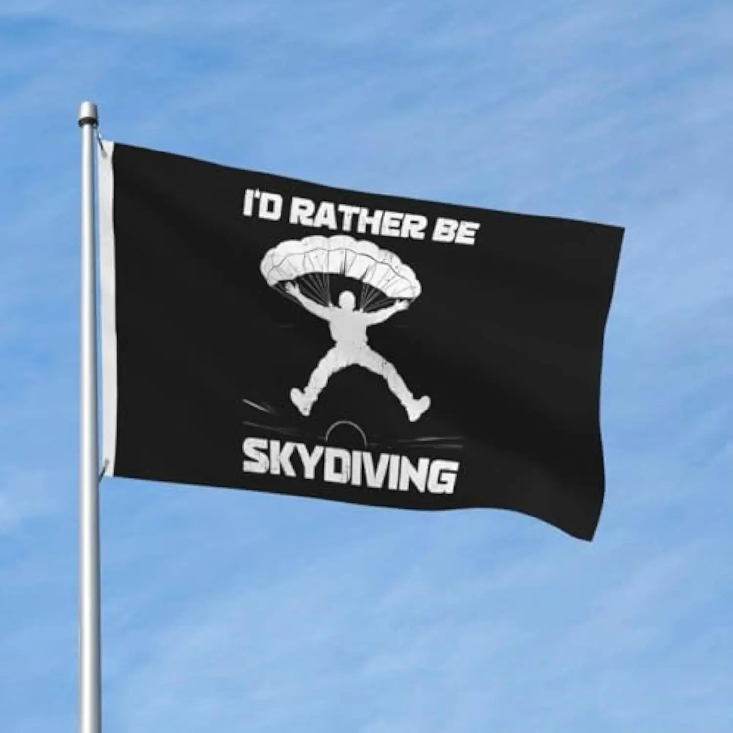 I'd Rather Be Skydiving Polyester Flag Outdoor Indoor House Decor 3x5FT 4x6FT