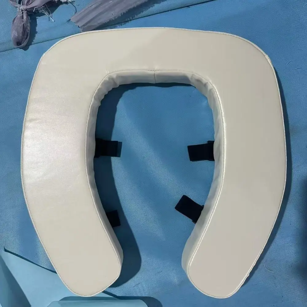 Thick Padded Raised Toilet Seat Cushion Waterproof Washable U-Shape Toilet Seat Riser Comfort Support PU Leather Toilet Seat Pad