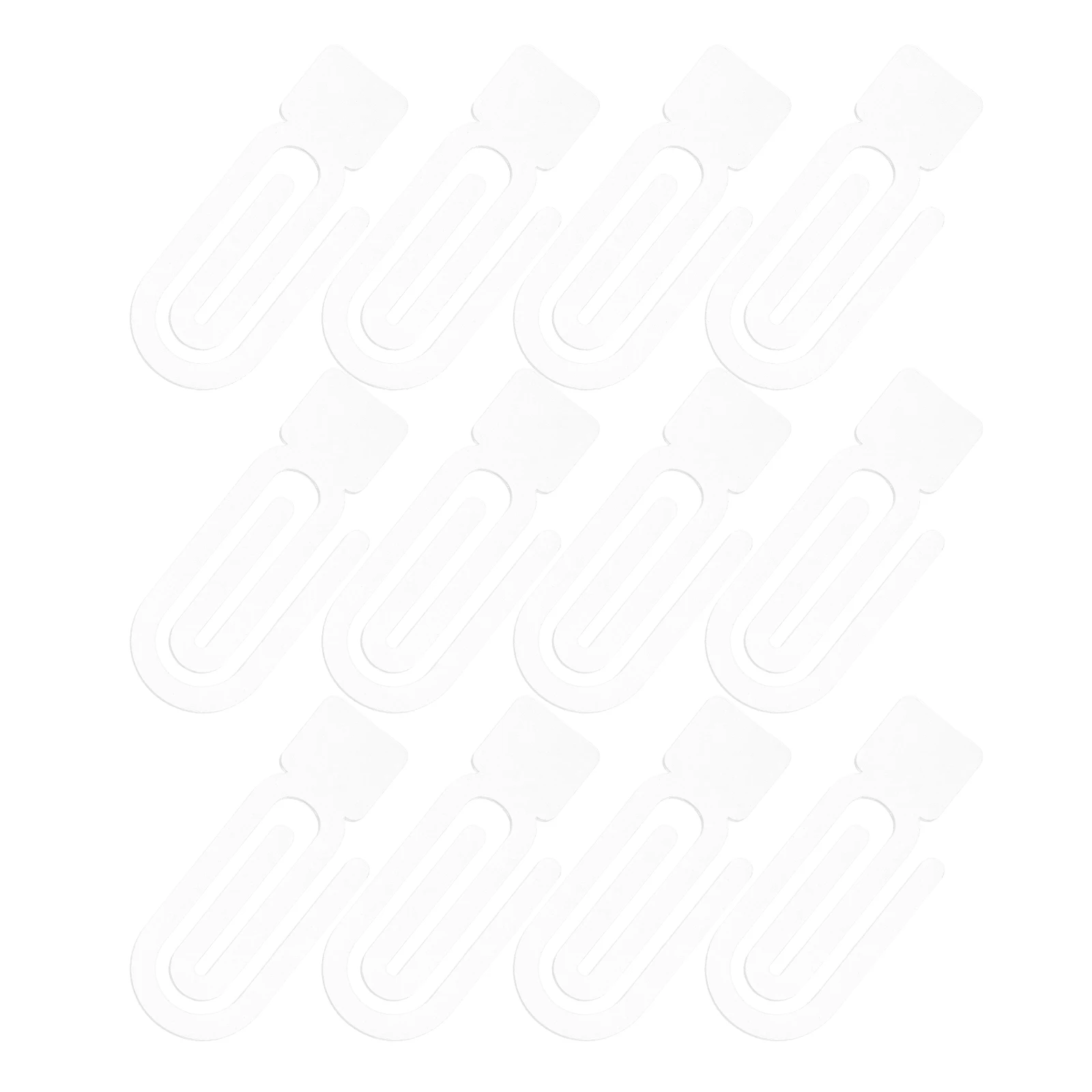 

12pcs Creative Acrylic Bookmarks Giant Paper Clips Page Holders For Kids Teens Diy Sublimation Blanks Clip Organizer