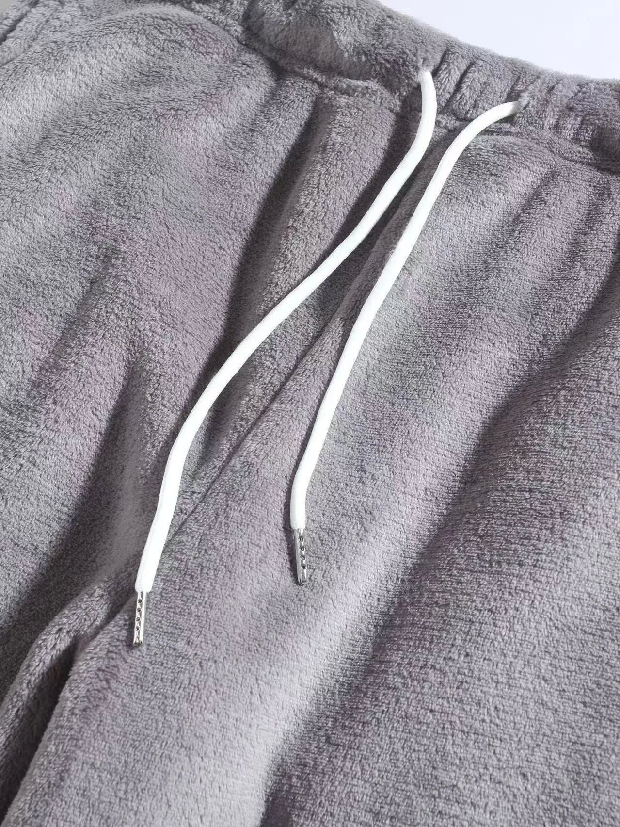 2025, Winter-Herren-Hoodie, Sporthose, einfarbig, warm, winddicht und kältebeständig, Sport-Set aus Wolle, lässiges Sport-Set, zweiteiliges Set – Detail 16