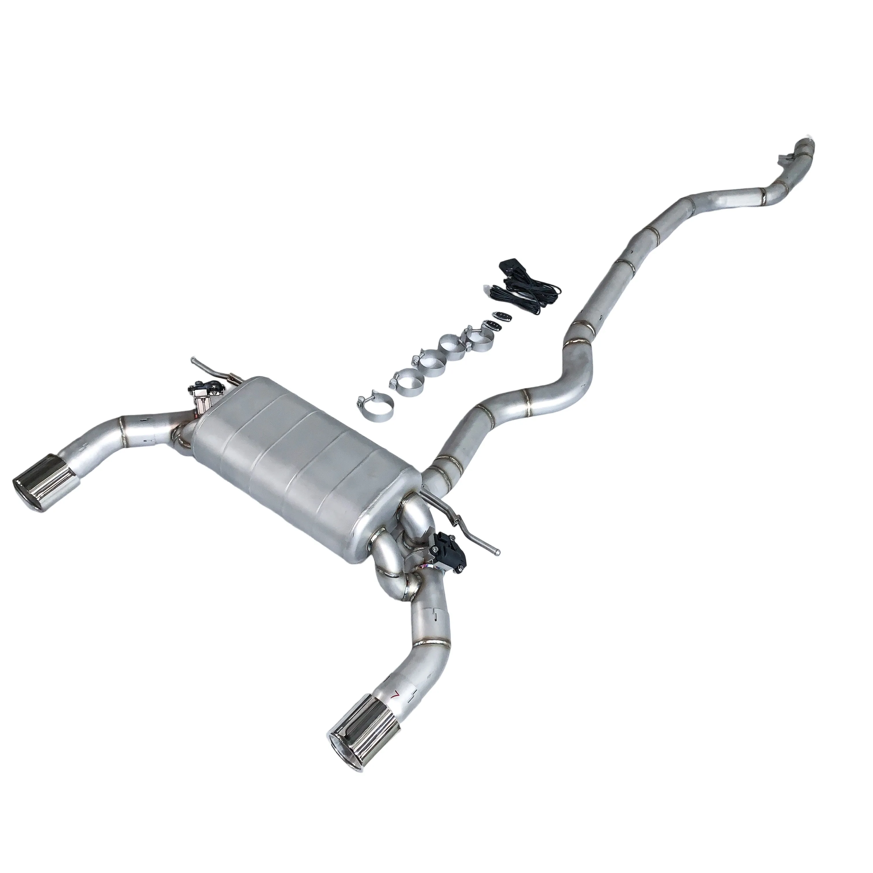 

[Custom product] Applicable to 2018 BMW 440xi F33 3.0T b58 Catback stainless steel performance valve exhaust dual 89 tip