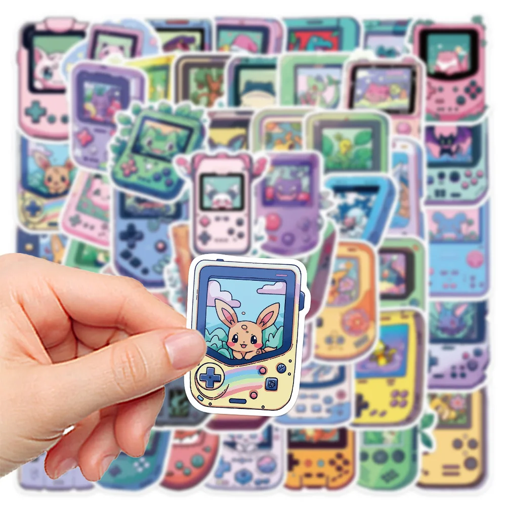 10/50Pcs Cute Pokemon Stickers Game Console Style DIY Phone Fridge Graffiti Laptop Anime Stickers Decals Kids Toy Kids Gift