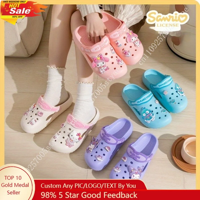 

Kuromi Hello Kitty Sanrio Clogs for Girls Super Popular Footwear Perfect for Family Outings Home Use Water Activities