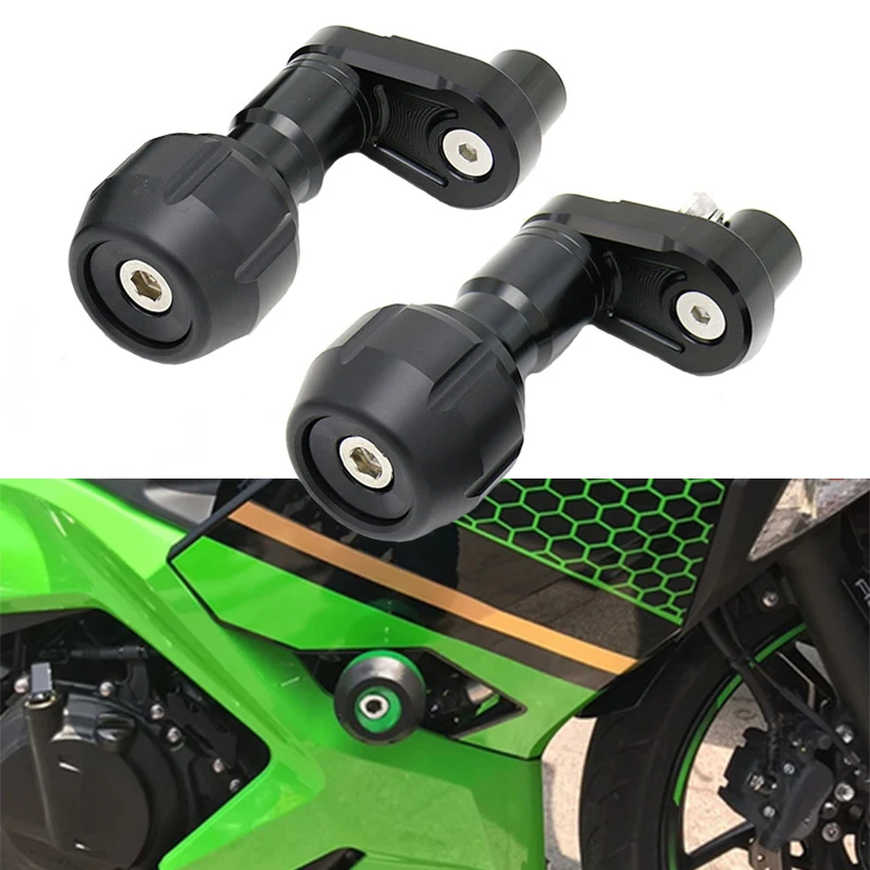 

Motorcycle Modified Bumper Crash Bar Body Frame Protector New Anti-Fall Ball For Kawasaki Ninja 400 Ninja400 Z400