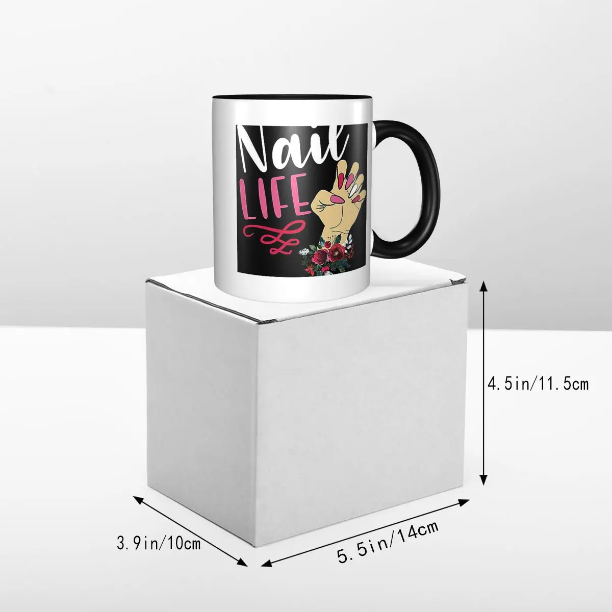 تقنية الأظافر فني صالون جل الأظافر مانيكير التجميل التجميل القدح أكواب القهوة السيراميك أكواب الشاي كوب حليب درينكوير