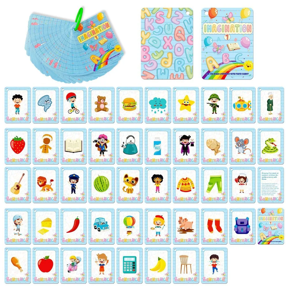 

50 Viral Cross Border New Educational Cards Baby Early Education Parent Child Interactive Imagination Learning Fun Useful